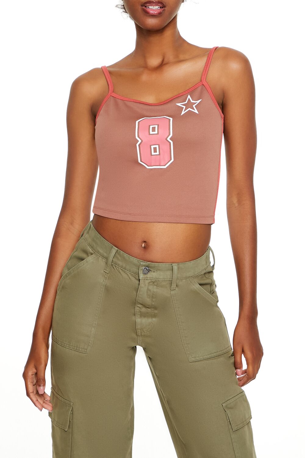 8 Star Graphic Cropped Cami | Forever 21 Womens