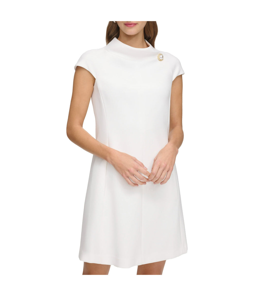 Cap Sleeve Roll Neck Shift Ivory | Forever 21 Womens