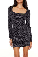 Contour Sculpt Rhinestone Mini Dress | Forever 21 Womens