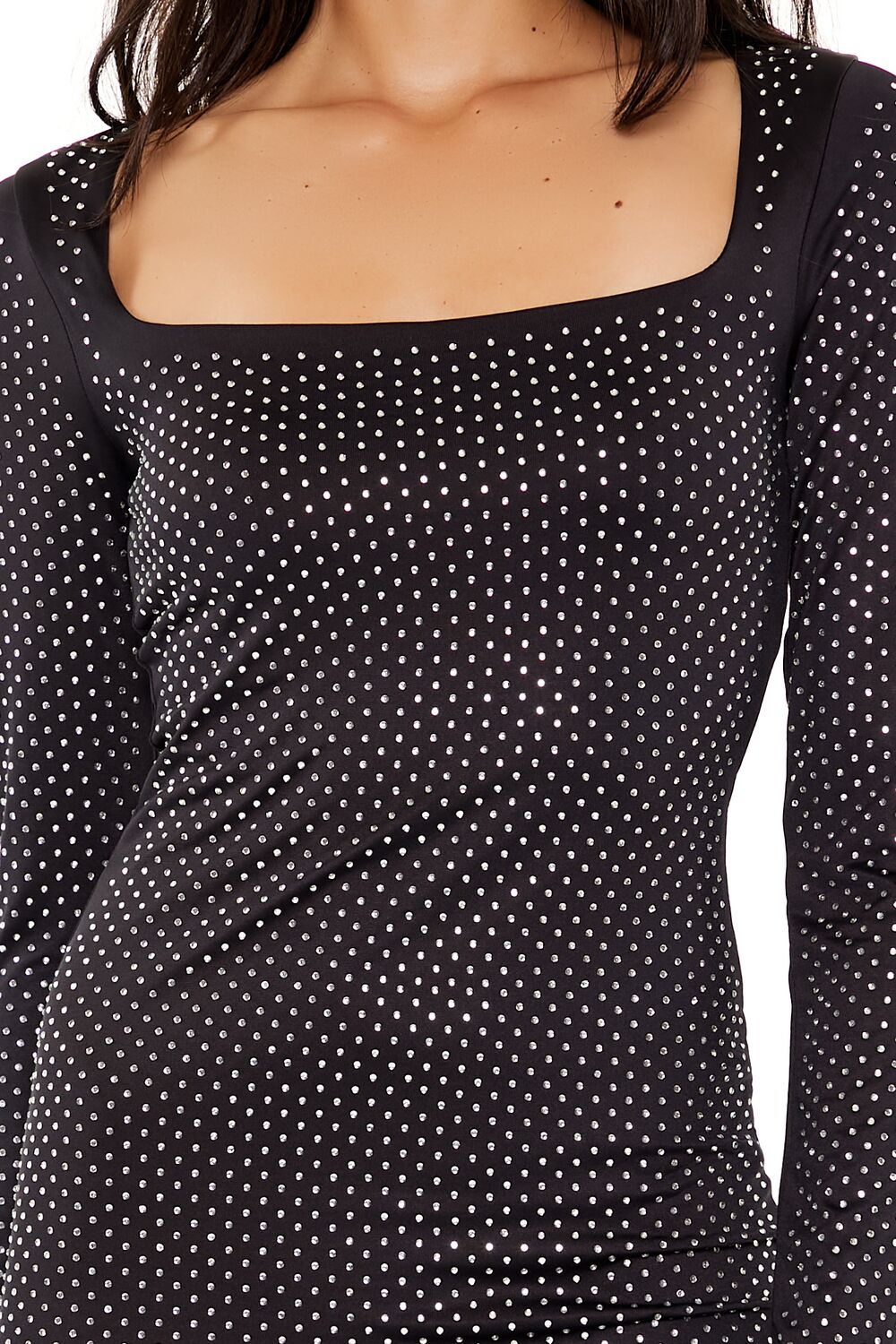 Contour Sculpt Rhinestone Mini Dress | Forever 21 Womens