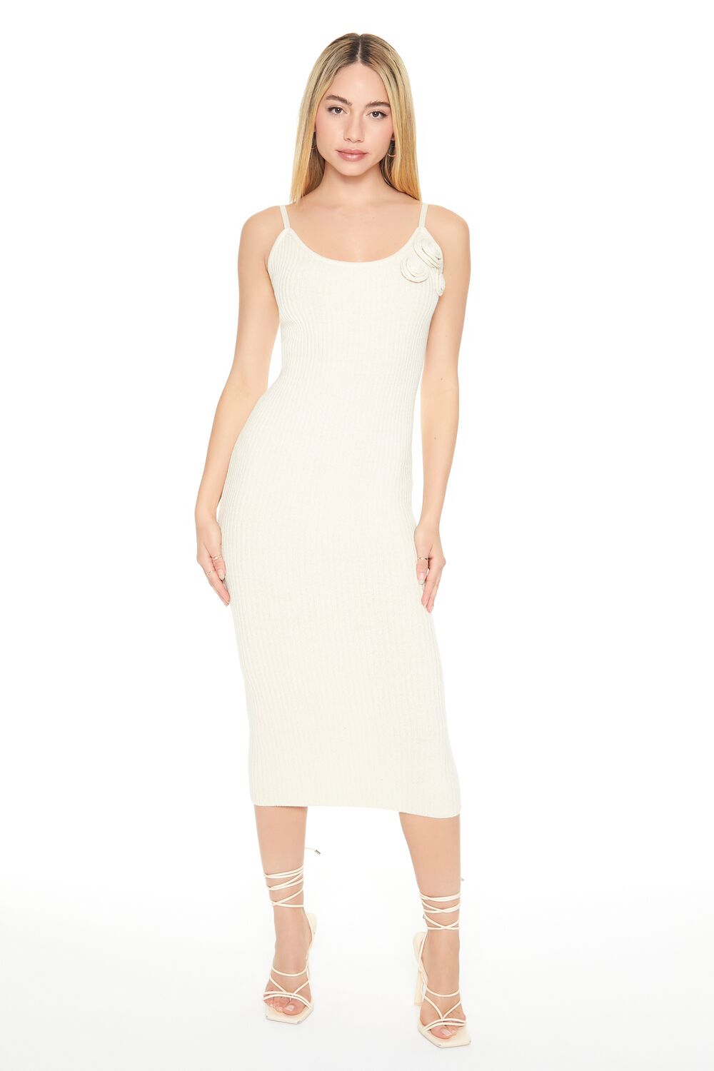 Crochet Rosette Cami Midi Dress | Forever 21 Womens