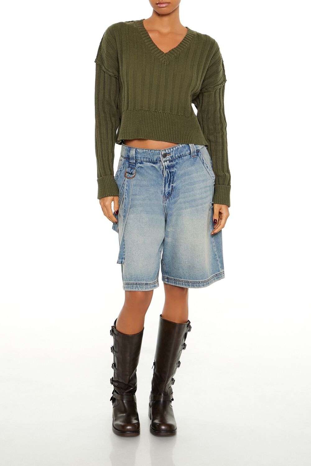 Chunky Knit Cropped Sweater | Forever 21 Womens