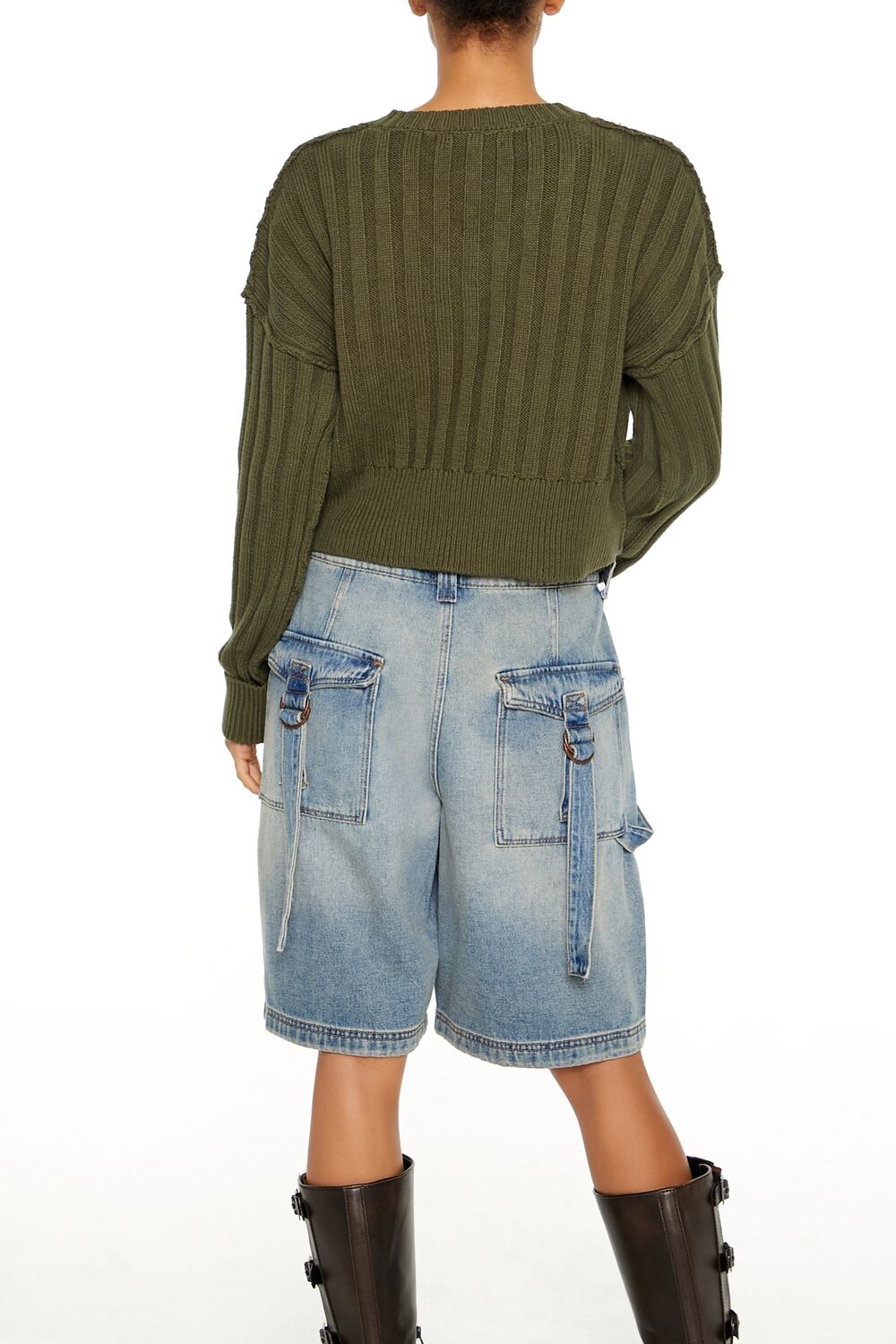 Chunky Knit Cropped Sweater | Forever 21 Womens