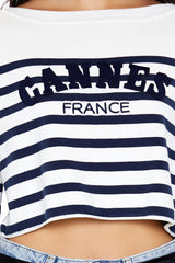 Cannes France Cropped Sweater | Forever 21 Womens