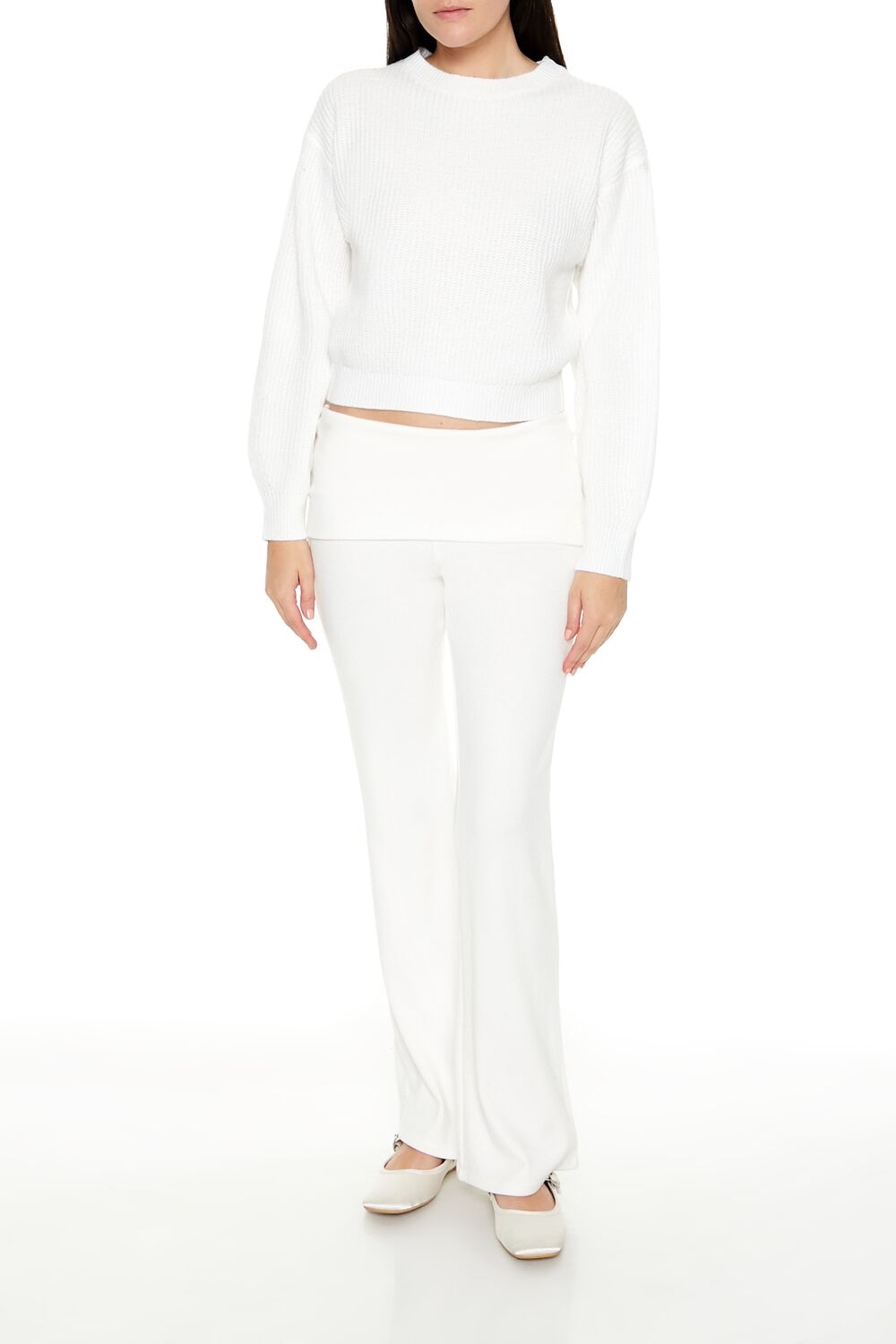 Cropped Drop-Sleeve Sweater | Forever 21 Womens