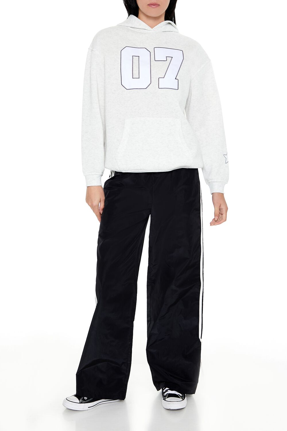 07 Graphic Fleece Hoodie | Forever 21 Womens