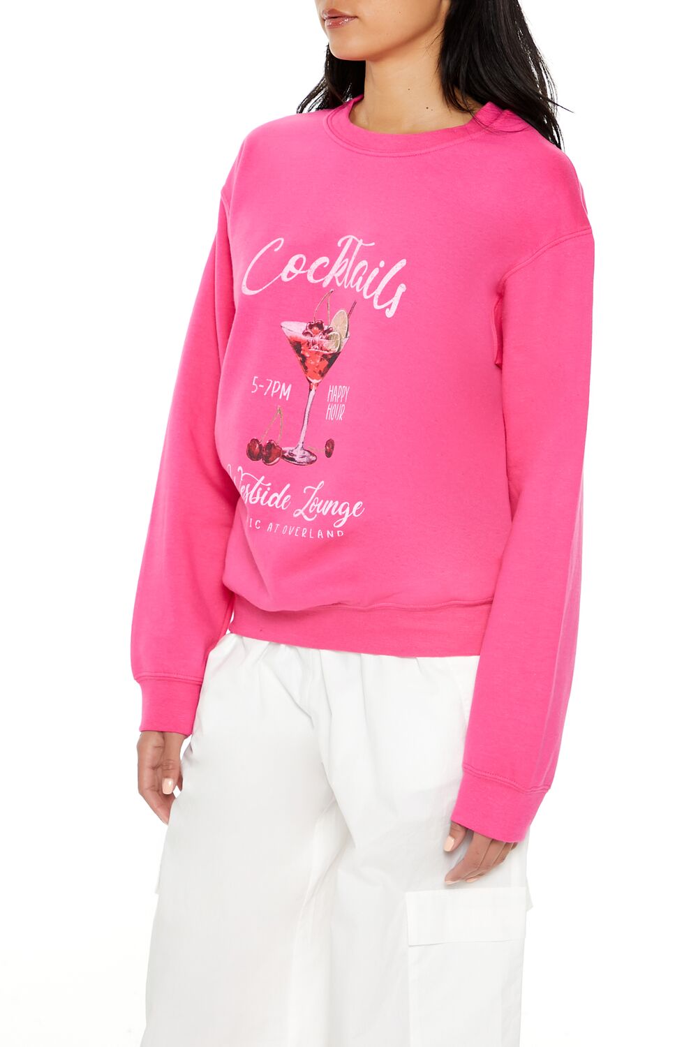 Cocktails Fleece Pullover | Forever 21 Womens