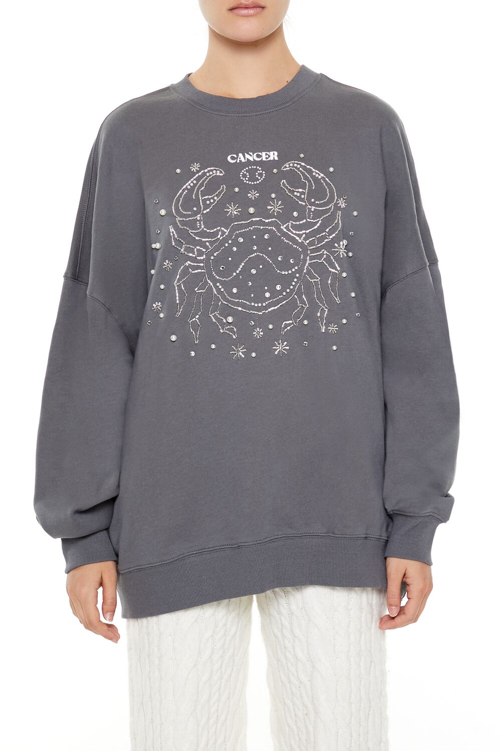 Beaded Cancer Pullover | Forever 21 Womens
