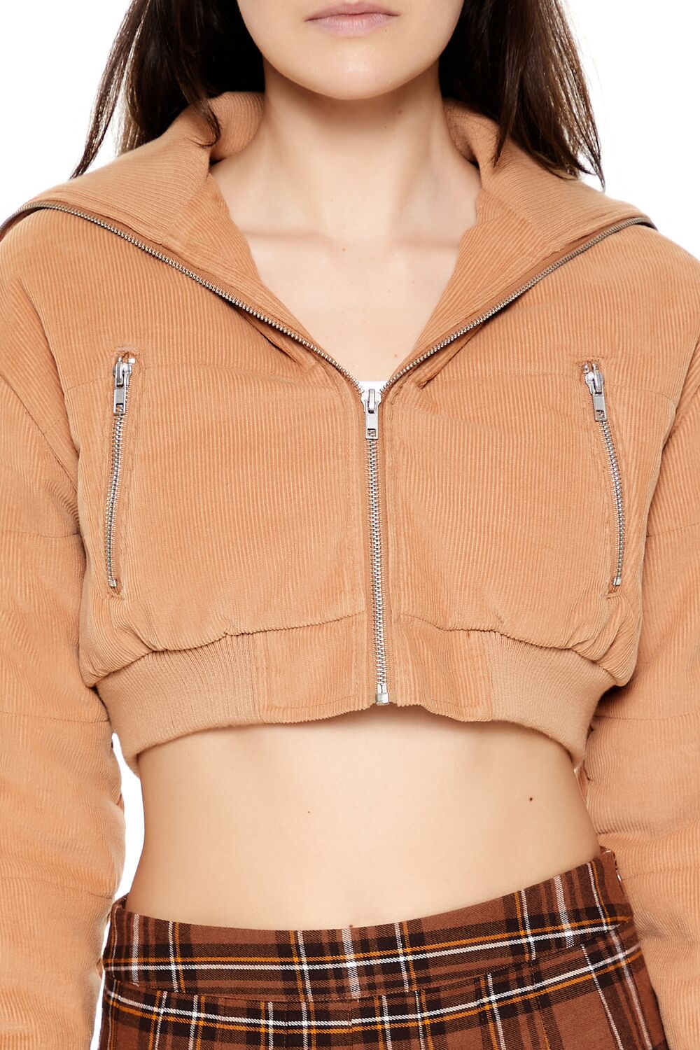 Cropped Corduroy Puffer Jacket | Forever 21 Womens