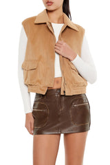 Brushed Zip-Up Vest | Forever 21 Womens