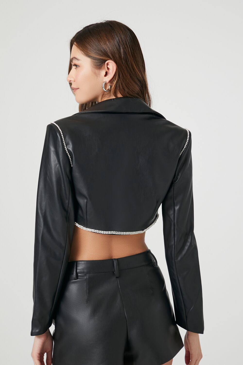 Cropped Faux Leather Jacket | Forever 21 Womens