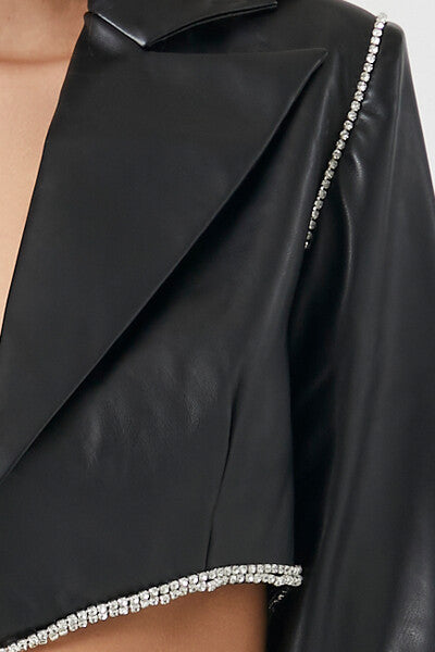 Cropped Faux Leather Jacket | Forever 21 Womens