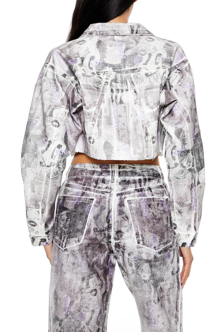Abstract Print Trucker Jacket | Forever 21 Womens
