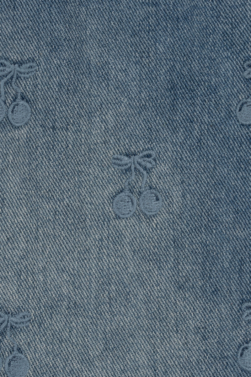 Cherry Embroidered Denim Mini Skirt | Forever 21 Womens
