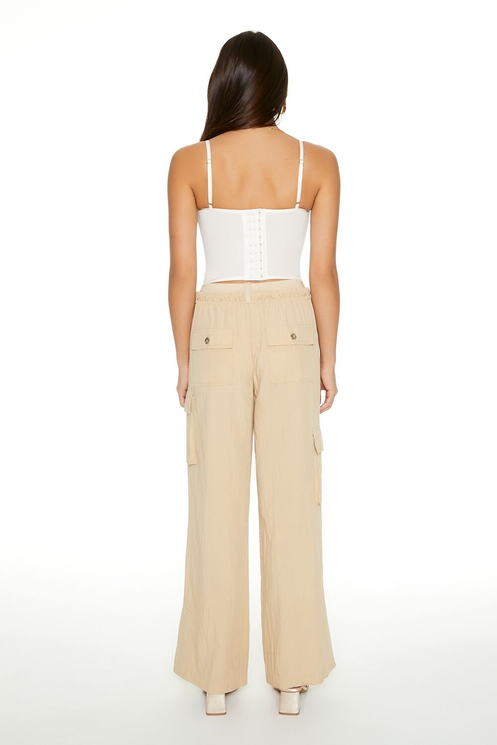 Drawstring Wide-Leg Cargo Pants | Forever 21 Womens