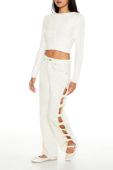 Bow Velvet Cutout Pants | Forever 21 Womens