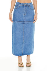 Convertible Denim Maxi Skirt | Forever 21 Womens