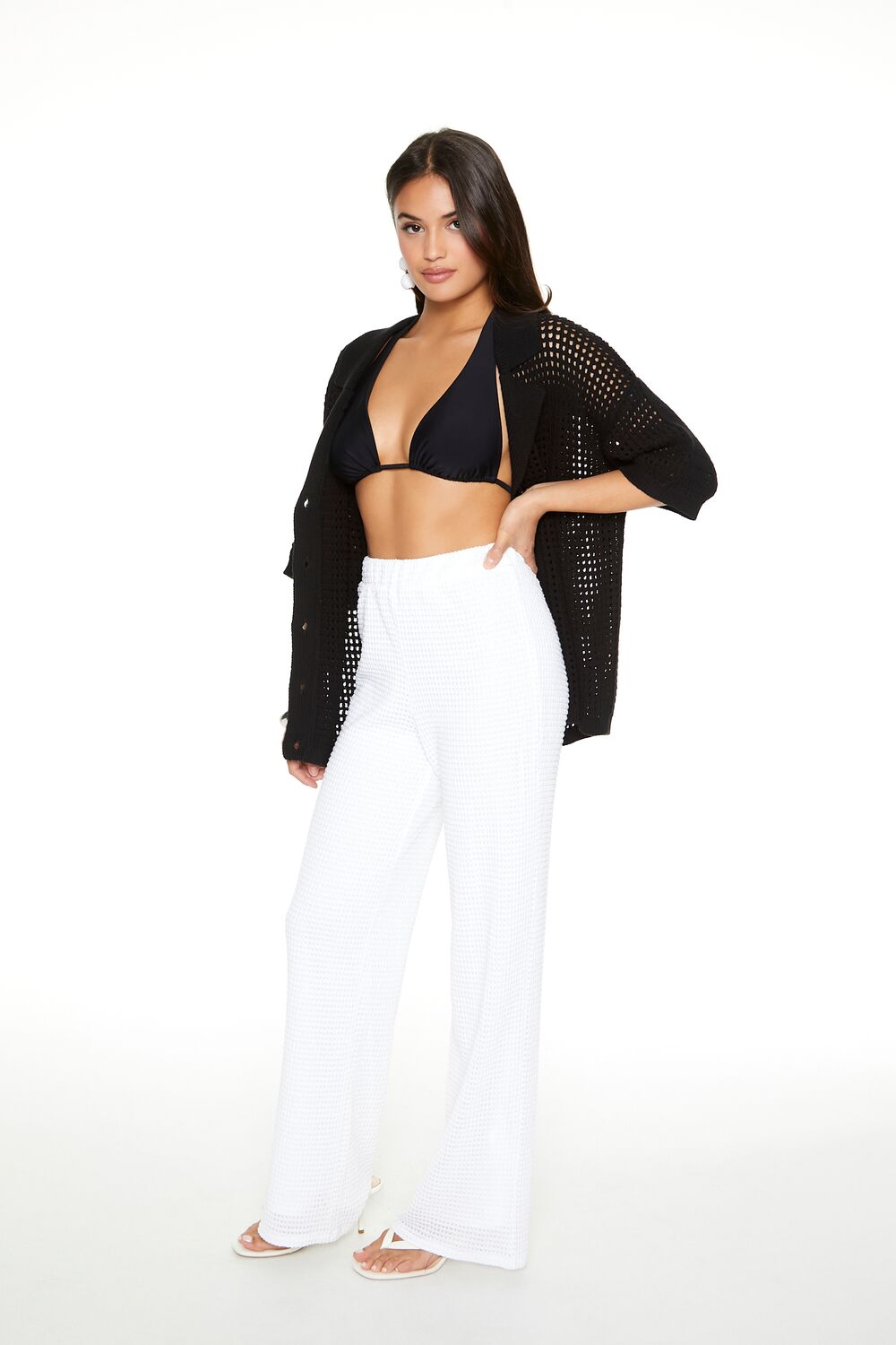 Crochet Straight-Leg Pants | Forever 21 Womens