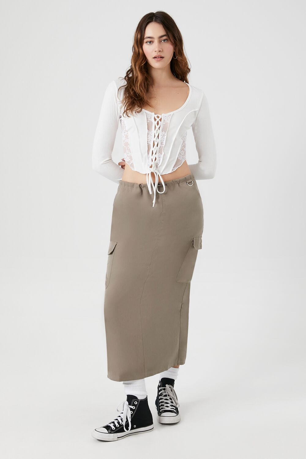 Cargo Maxi Skirt | Forever 21 Womens