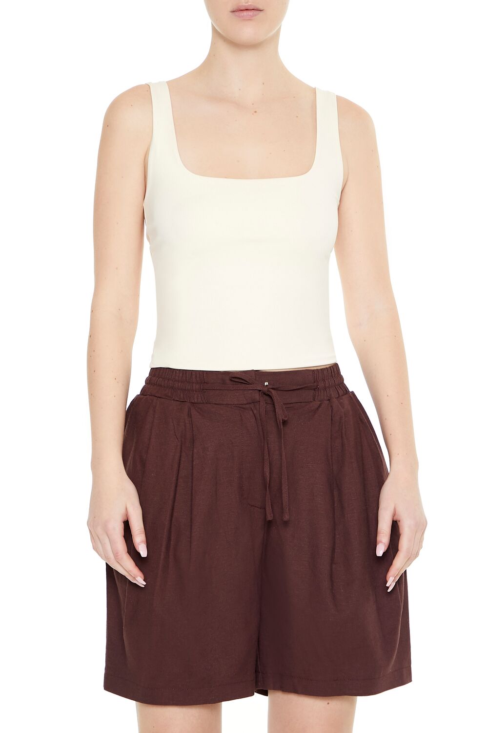 Drawstring Trouser Shorts | Forever 21 Womens