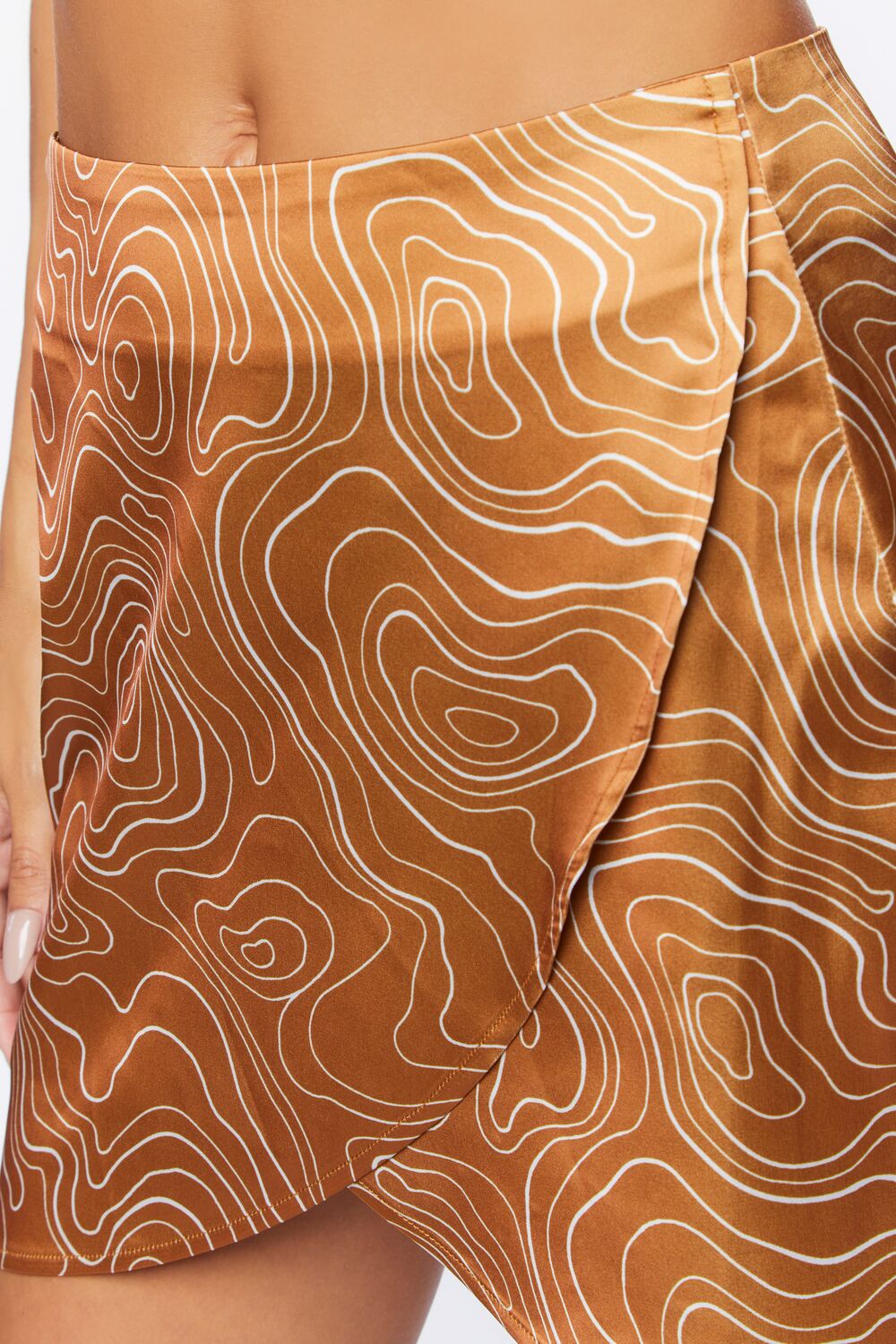 Abstract Print Tulip-Hem Mini Skirt | Forever 21 Womens