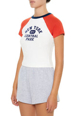 New York Cropped Raglan Tee | Forever 21 Womens