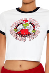 Extra Grinchy Ringer Baby Tee | Forever 21 Womens