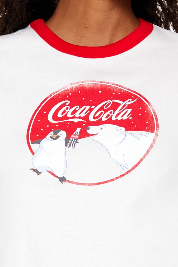 Coca-Cola Snow Ringer Baby Tee | Forever 21 Womens