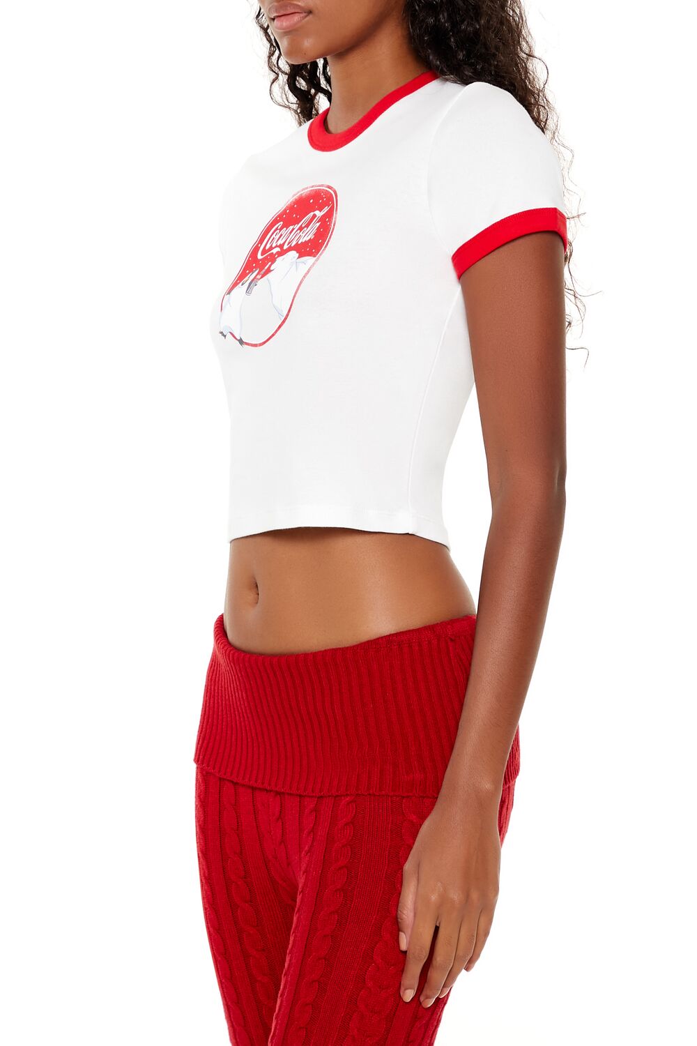 Coca-Cola Snow Ringer Baby Tee | Forever 21 Womens