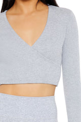 Active Seamless Surplice Crop Top | Forever 21 Womens