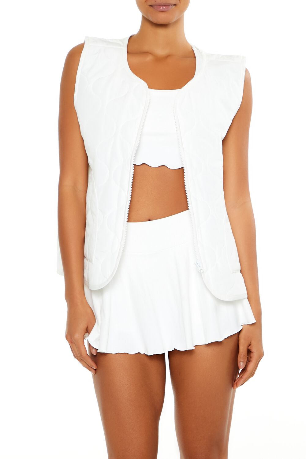 Active Quilted Zip-Up Vest | Forever 21 Womens