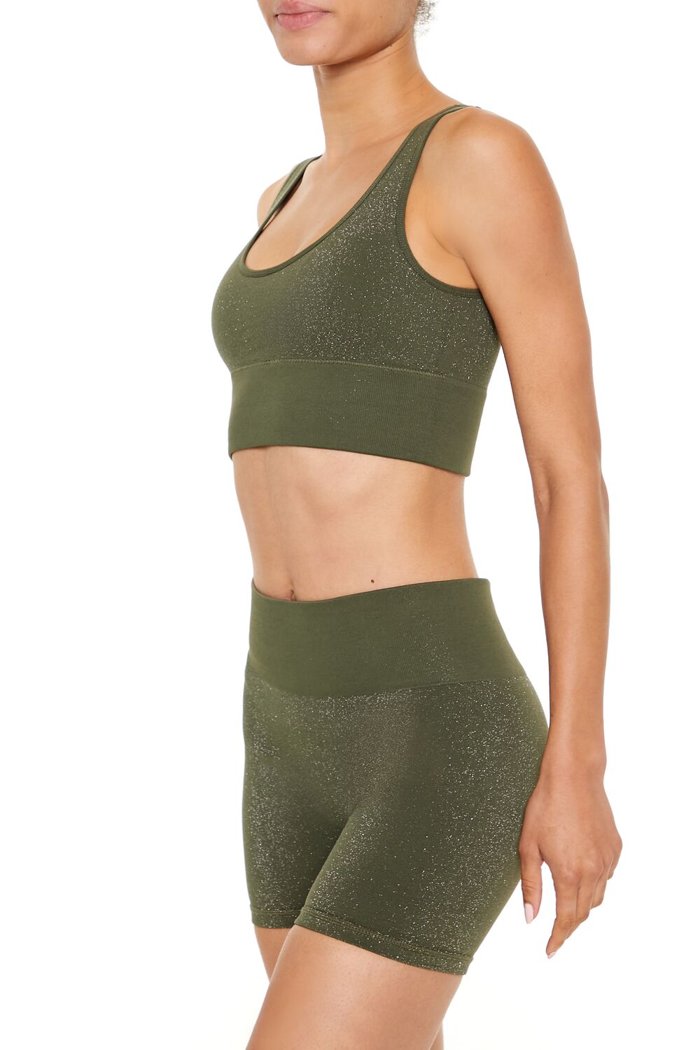 Active Seamless Glitter Sports Bra | Forever 21 Womens
