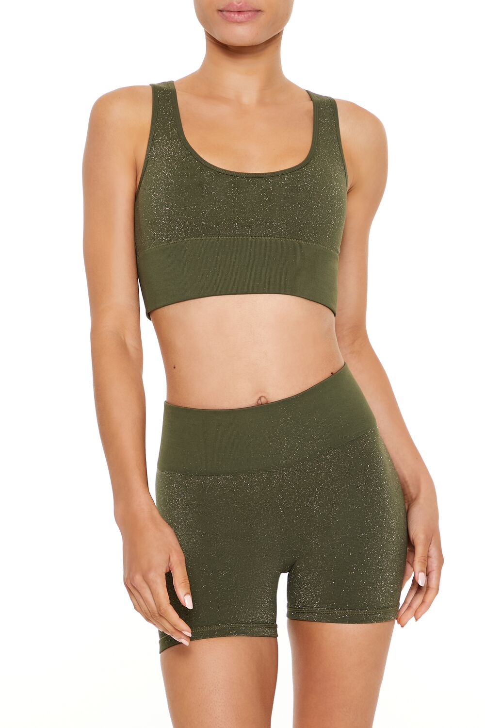 Active Seamless Glitter Sports Bra | Forever 21 Womens