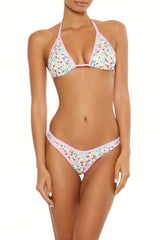 Bright Floral Contrast High Leg Bikini Bottoms | Forever 21 Womens