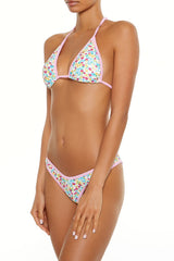 Bright Floral Contrast High Leg Bikini Bottoms | Forever 21 Womens