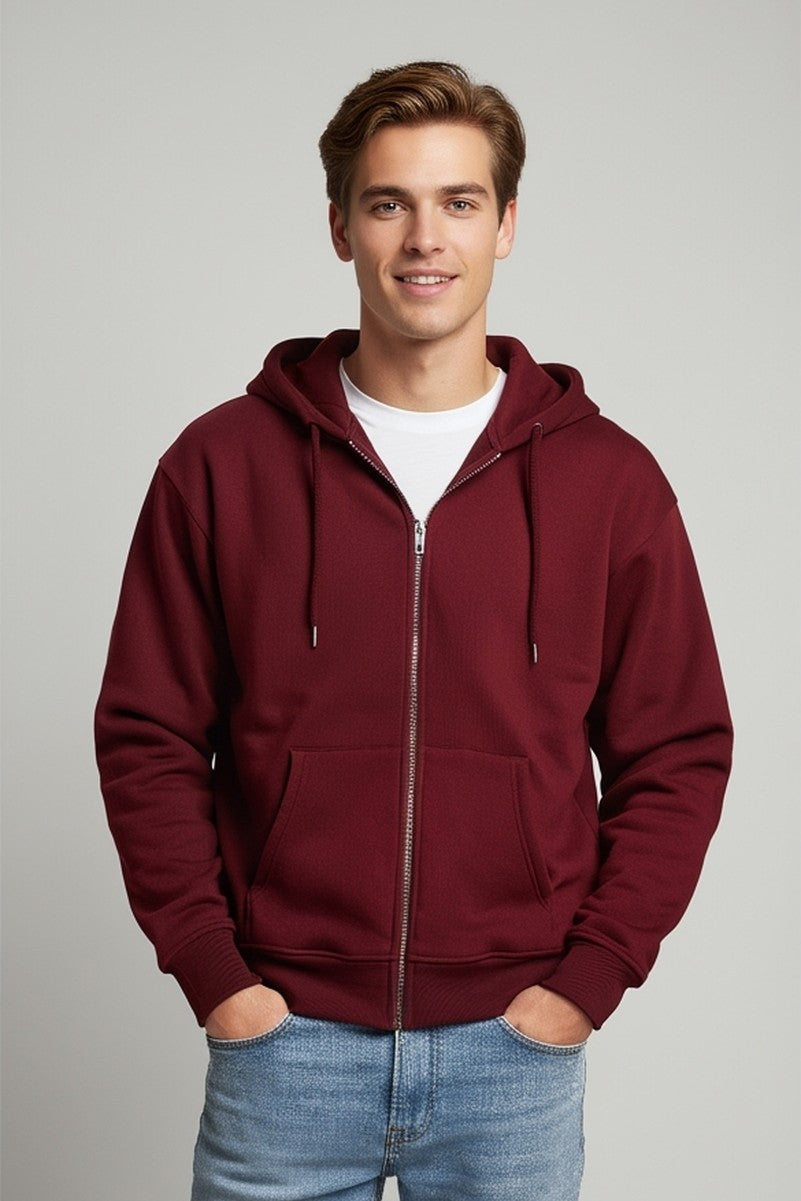 Fleece Zip-Up Hoodie | Forever 21 Mens