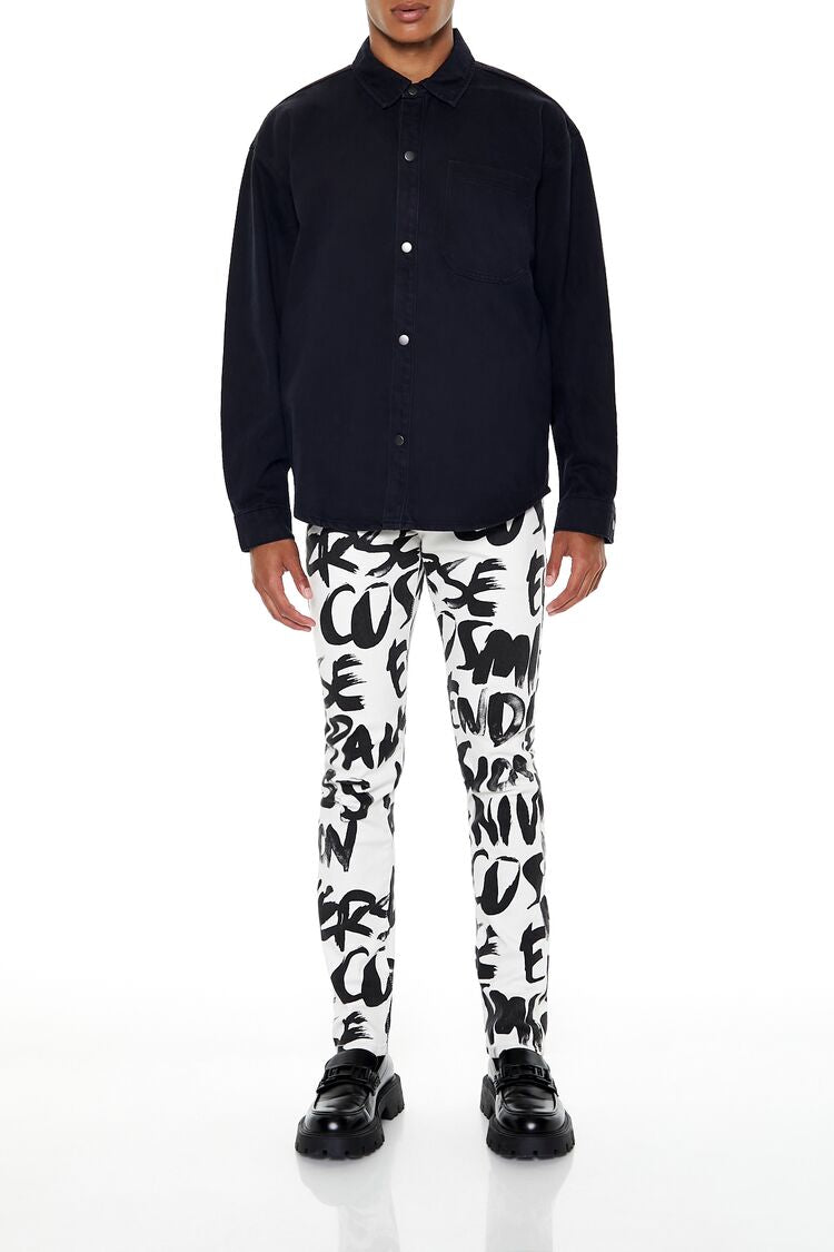 Cotton Curved-Hem Shirt | Forever 21 Mens