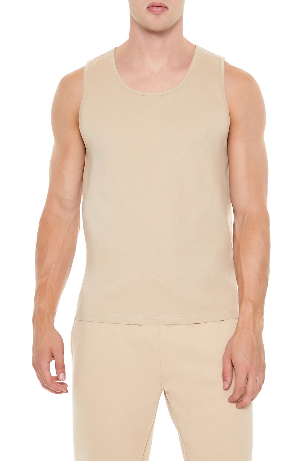 Basic Cotton Scoop Tank Top | Forever 21 Mens