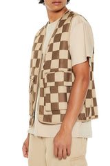 Checkered Cargo Vest | Forever 21 Mens