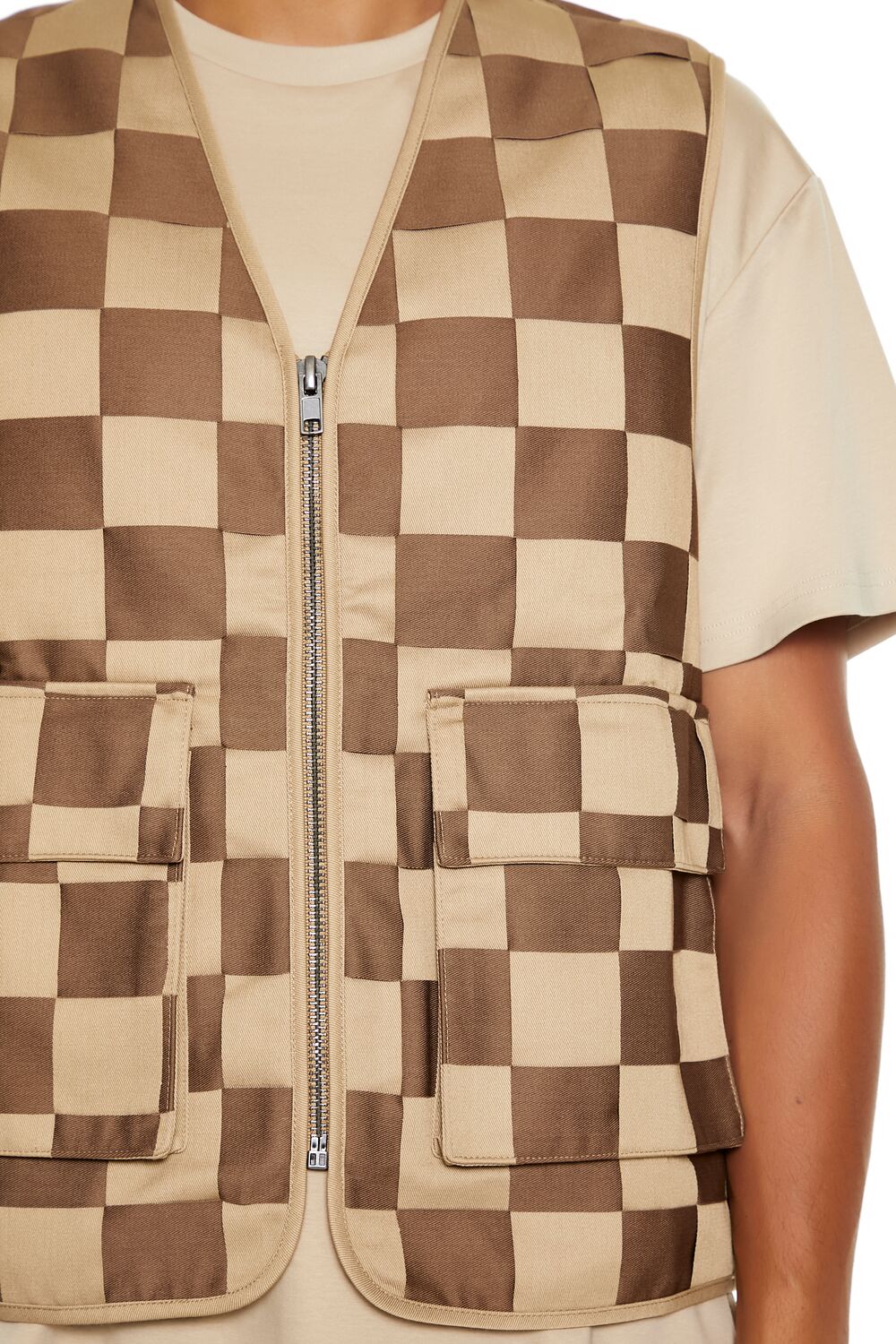 Checkered Cargo Vest | Forever 21 Mens