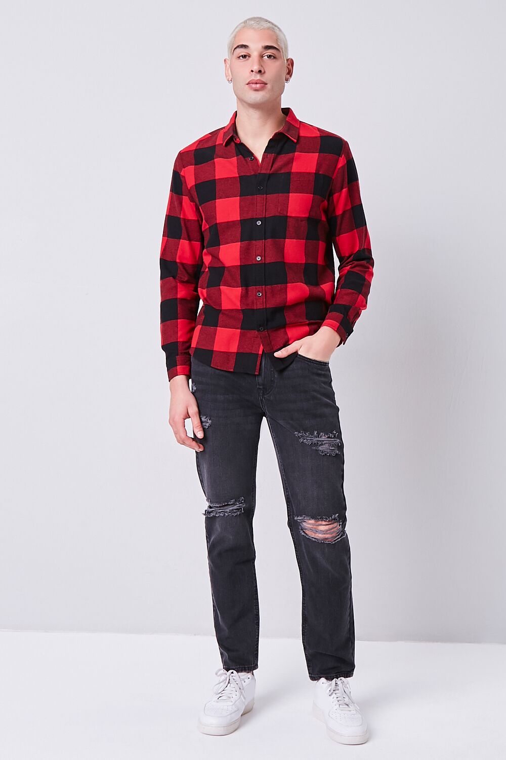 Distressed Straight-Leg Jeans | Forever 21 Mens