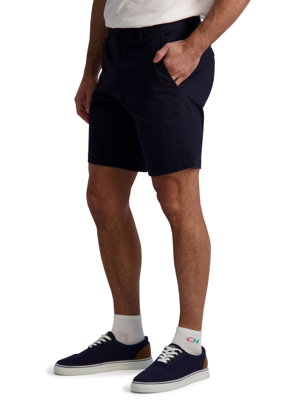 Chap's Mens's 9" Flat Front Stretch Twill Short | Forever 21 Mens