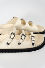 Chunky Faux Leather Sandals - Forever 21