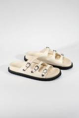 Chunky Faux Leather Sandals - Forever 21