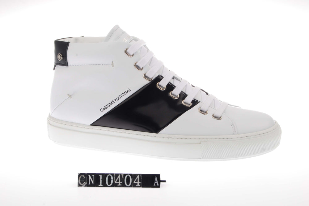 Costume National Logo Stripe High Top Sneaker - Forever 21