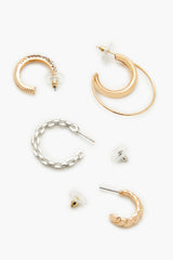Assorted Hoop Earring Set - Forever 21