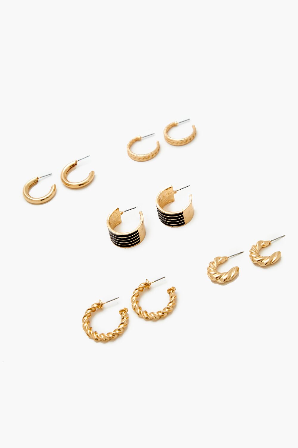 Enamel Hoop Earring Set - Forever 21