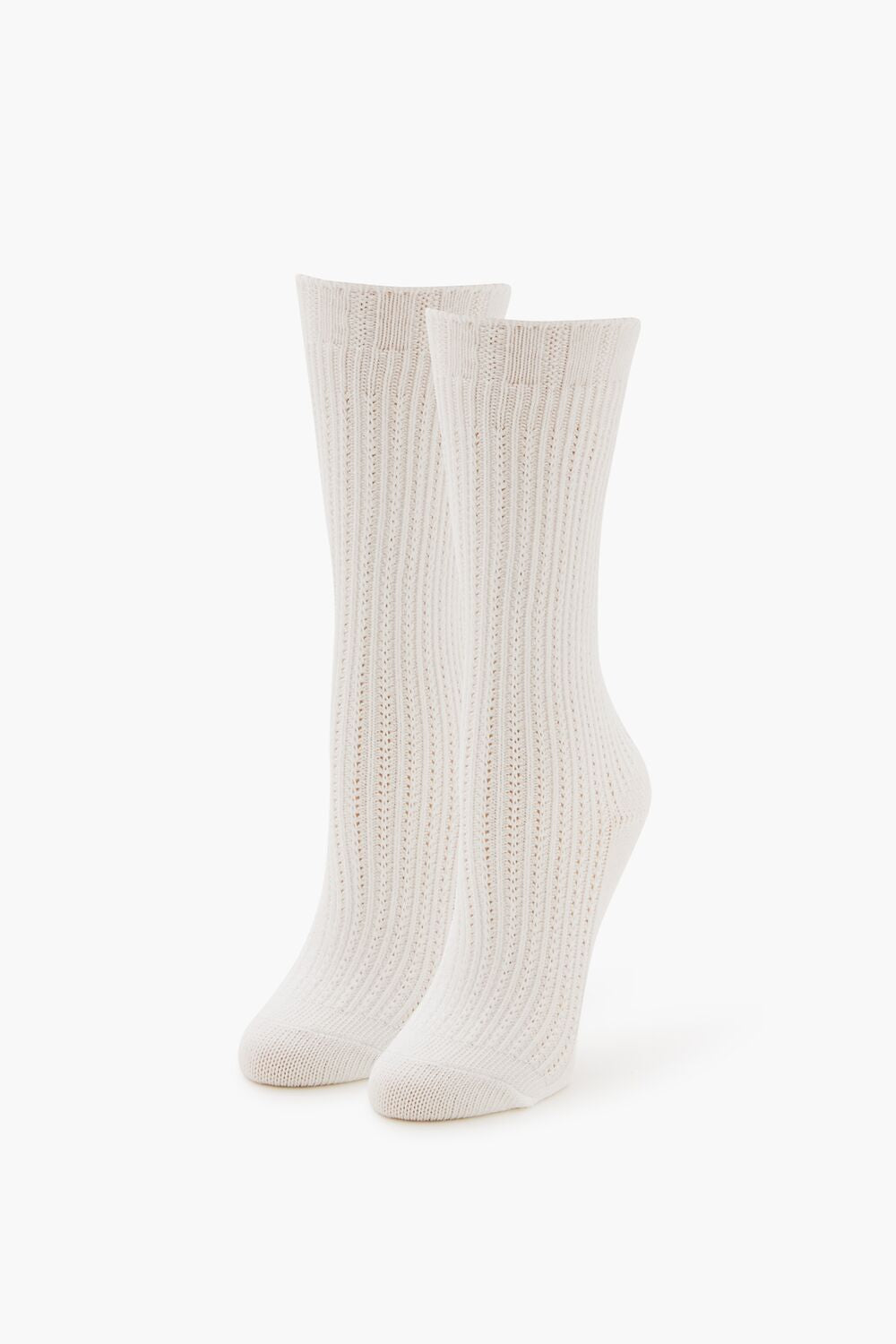 Cable Knit Crew Socks - Forever 21