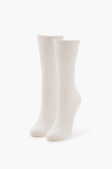 Cable Knit Crew Socks - Forever 21