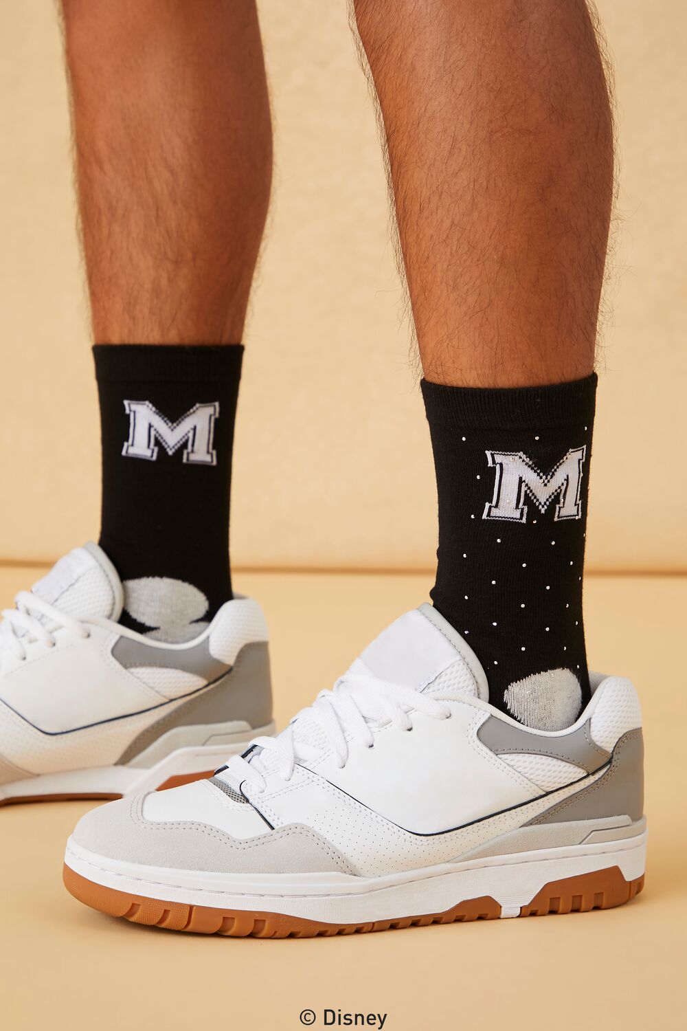 Disney Mickey Mouse Rhinestone Crew Socks - Forever 21